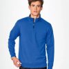 02088 SOLS Stan Contrast Zip Neck Sweatshirt