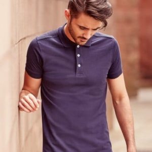566M Russell Stretch Piqué Polo Shirt