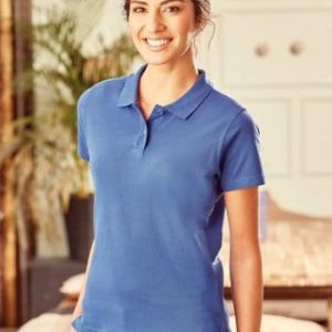577F Russell Ladies Ultimate Cotton Piqué Polo Shirt