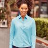 934F Russell Collection Ladies Long Sleeve Easy Care Poplin Shirt