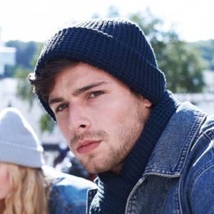 BB422 Beechfield Classic Waffle Knit Beanie
