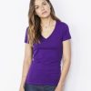BL6035 Bella Jersey Deep V Neck T-Shirt