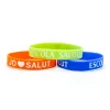 Colour Infill Silicone Wristbands