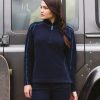 FR853 Front Row Ladies Zip Neck Micro Fleece
