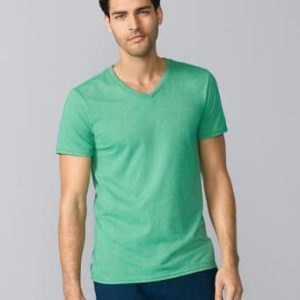 GD10 GildanSoftStyle V Neck T-Shirt