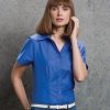 K360 Kustom Kit Ladies Short Sleeve Workwear Oxford Shirt