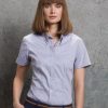 K701  Kit Ladies Short Sleeve Corporate Oxford Shirt