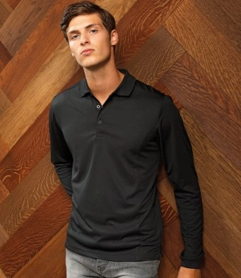 PR617 Premier Long Sleeve Coolchecker® Piqué Polo Shirt