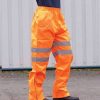 PW022 Portwest Hi-Vis GO/RT Traffic Trousers