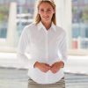 SS472 Fruit of the Loom Lady Fit Long Sleeve Oxford Shirt