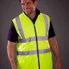 YK061 Yoko Hi-Vis Reversible Fleece Bodywarmer