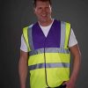 YK102 Yoko Hi-Vis Two Band & Braces Waistcoat