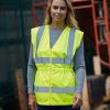 YK109 Yoko Ladies Hi-Vis Executive Waistcoat